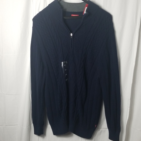 Izod Other - Izod mens blue 1/4 zip sweater size- XL